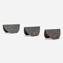 Gere Kavanaugh, Three-piece Watermelon table base, c. 1995, patinated steel