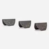 Gere Kavanaugh, Three-piece Watermelon table base, c. 1995, patinated steel
