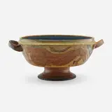 Marguerite Wildenhain, Coupe with figure, c. 1955, glazed stoneware