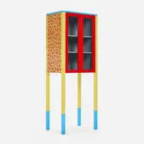 George Sowden, d'Antibes cabinet, 1981, lacquered wood, glass