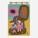 Evelyn Ackerman, Garden tapestry, 1962, hand-hooked wool