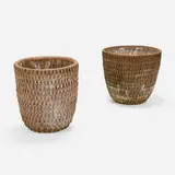 Stan Bitters, Thumb planters, pair, c. 1965, stoneware