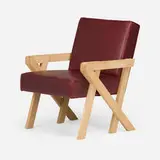 Ali Tayar, Chair from Pop Pub, New York, 2011, vinyl upholstery, oak