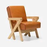 Ali Tayar, Chair from Pop Pub, New York, 2011, vinyl upholstery, oak