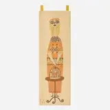 Evelyn Ackerman, Girl with Bird Cage tapestry, 1959, hand-hooked wool