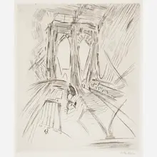 John Marin, Brooklyn Bridge No. 6 (Swaying)