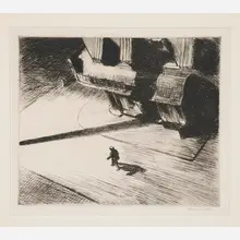Edward Hopper, Night Shadows from Six American Etchings
