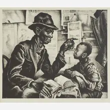 Instruction by Thomas Hart Benton, sold Nov 2018