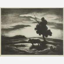 Sunset by Thomas Hart Benton, sold Nov 2018