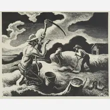 Island Hay by Thomas Hart Benton, sold Nov 2018