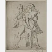 League Print by Reginald Marsh, sold Nov 2018