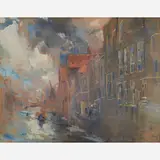 Lucien Frank, Paysage on Hollande, Belgium