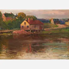 Joseph Eliot Enneking, Afternoon Sun Mill Pond