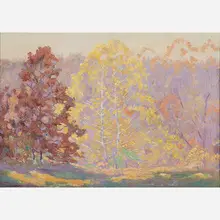 Sunlight and Sycamore by Carl Rudolph Krafft, sold Nov 2018