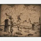 Bror Julius Olsson Nordfeldt, Untitled (Hudson River