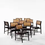 Edward Wormley, dining chairs, set of ten