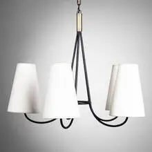 chandelier by Jean Royere, 1940s, wrought iron, sold Jun 2001