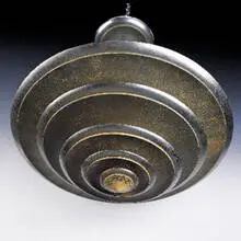 Art Déco, ceiling fixture, 1930s, metal