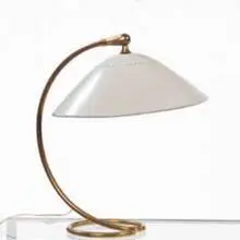lamp by Stilnovo, 1950s, brass, enameled metal, sold Jun 2001