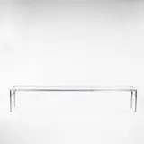 Preben Fabricius, long table, 1965, steel, glass