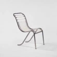 Michel Dufet, chair, chrome steel, sandow