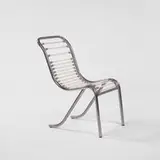 Michel Dufet, chair, chrome steel, sandow