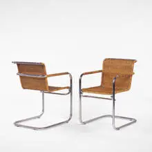 Marcel Breuer, B34 (first series), 1928, chrome steel, wicker