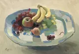 Alexander Goudie, Still Life with fruit, oil on canvas