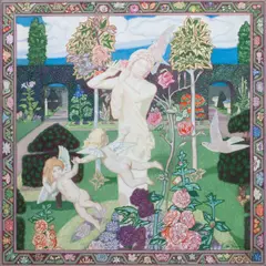 John Duncan Rsa Rsw, The Garden, tempera