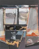 Barbara Rae Ra Rsa Rsw, View from a window, mixed media