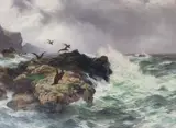 Peter Graham Ra Hrsa, Where Only Seabirds Roam, oil on canvas