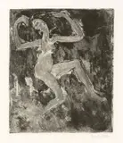 Emil Nolde, Kerzentänzerin, 1918, Radierung und Tonätzung auf Velin