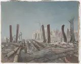 Peter Stephan, Der Weg zur Siegessäule“ (Berlin), 1947, Öl auf Leinwand