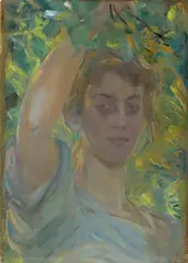 Dora Hitz, Im Schatten, Um 1900, Öl auf Leinwand