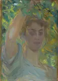 Dora Hitz, Im Schatten, Um 1900, Öl auf Leinwand