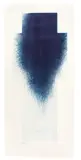 Arnulf Rainer, Dunkelblaues Kreuz (Großes Kreuz II), 1981, Farbradierung auf Papier