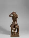 Gerhard Marcks, Sitzende Duttknoterin, 1979, Bronze mit rotbrauner Patina