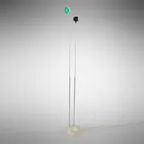 Takis, Signal lamp, series 2, 1968, painted aluminum, crackle-lacquered aluminum, chrome-plated steel, acrylic