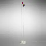 Takis, Signal lamp, series 2, 1968, painted aluminum, crackle-lacquered aluminum, chrome-plated steel, acrylic