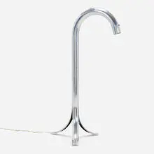 John Mascheroni, Tube floor lamp, c. 1968, aluminum