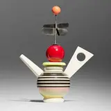 Peter Shire, Teapot, 1998, glazed stoneware, aluminum, painted foamcore