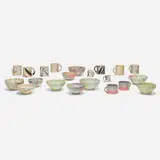 Peter Shire, Collection of twenty-one table articles, 1981-84, glazed stoneware