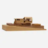 Chu-Gooding, Model of the Ocean Park House, 2008, chipboard, foam board, wood, glue