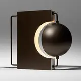 Jialun Xiong, Half, table lamp, 2023, powder-coated steel, silk, linen