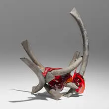 Claire Falkenstein, Untitled (Fusion), brazed copper and fused glass