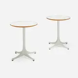 Occasional tables model 5451, pair by George Nelson & Associates, laminate over wood, cast aluminum, sold Nov 2024
