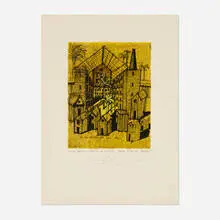 Aldo Rossi, Untitled, 1976, lithograph in colors