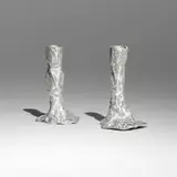 Project Room, AL candlesticks, pair, 2024, cast aluminum