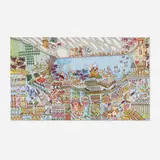 Stanley Tigerman, Career Collage, 1983, lithograph in colors