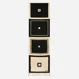 Evelyn Ackerman, Blocks tapestry, c. 1969, hand-woven wool, wood